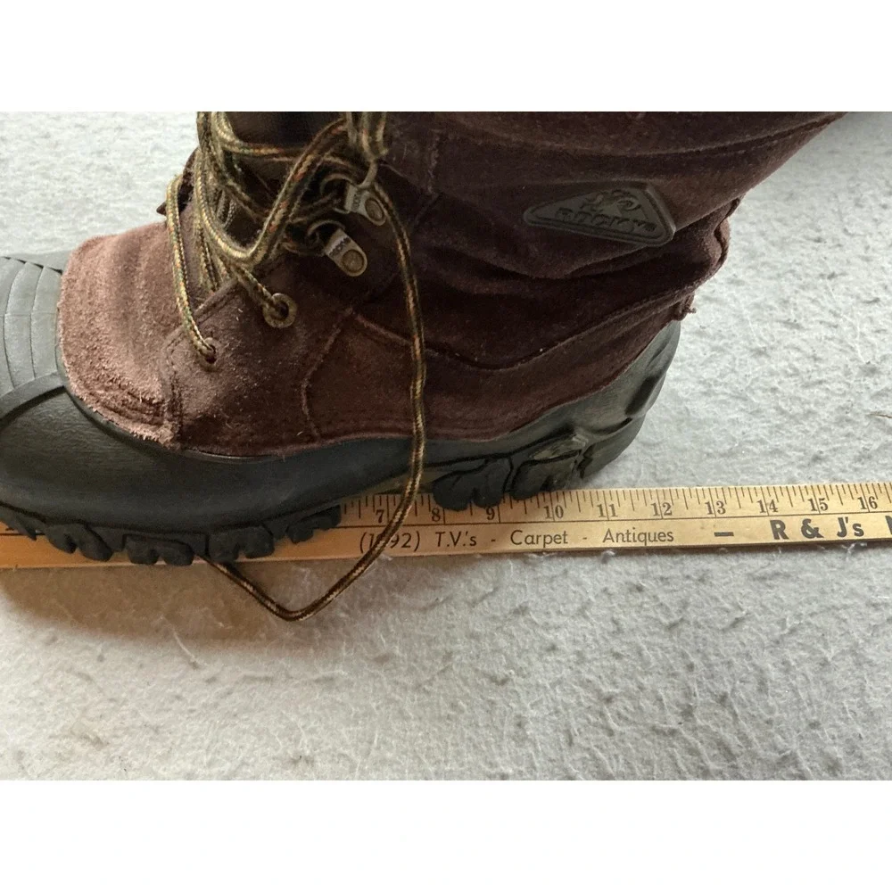 Rocky Vintage Snow Boots Thinsulate Insulated Brown Suede Winter Work Utility 10